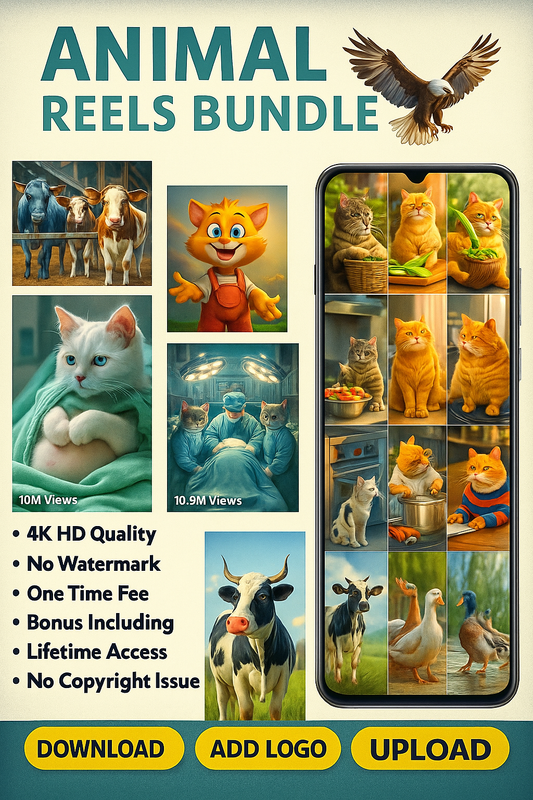 Animal Reels Bundle – Viral-Ready Content Pack for Social Media Creators